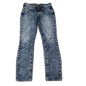 Levis Made & Crafted Jeans Womens 25 Blue‎ Sticks Slim Fit Distressed Made Italy